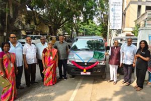 Shri Mahaveer Jain International Mission, Chennai donated a van to Gurupriya Vision Research Foundation